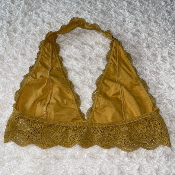 Y2K Boho Chic Hippie Lace Bralette Crop Top Sz XL - Picture 4 of 5